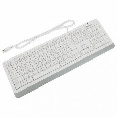 Клавиатура проводная A4TECH Fstyler FK10, USB, 104 кнопки, белая, 1147536