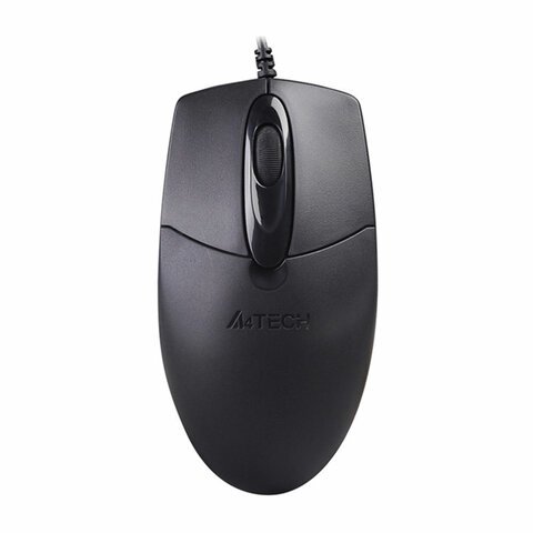 Мышь проводная A4TECH OP-720, USB, 2 кнопки+1 колесо-кнопка, оптическая, черная, 513289