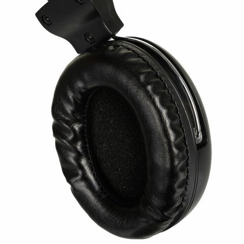 Наушники с микрофоном (гарнитура) A4TECH HU-30, проводные, 2 м, USB, черные, 1379903