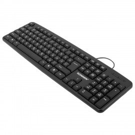 Клавиатура проводная, USB, 104 клавиши, SONNEN KB-8136, черная, 513946