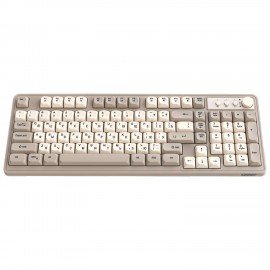 Клавиатура проводная USB, 102+98 клавиш, LED-подсветка, SONNEN K620, слоновая кость/серая, 513950