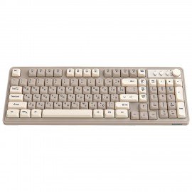 Клавиатура проводная USB, 102+98 клавиш, LED-подсветка, SONNEN K620, слоновая кость/серая, 513950