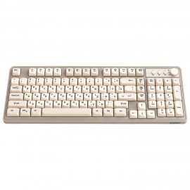 Клавиатура проводная USB, 102+98 клавиш, LED-подсветка, SONNEN K620, слоновая кость/серая, 513950