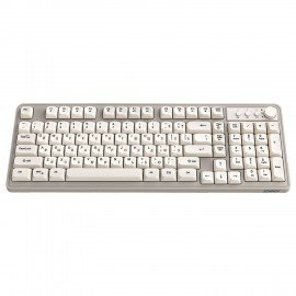 Клавиатура проводная USB, 102+98 клавиш, LED-подсветка, SONNEN K620, слоновая кость/серая, 513950