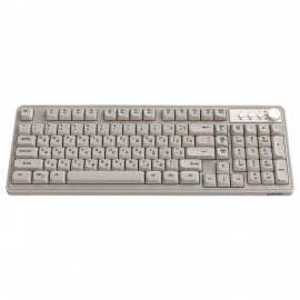 Клавиатура проводная USB, 102+98 клавиш, LED-подсветка, SONNEN K620, слоновая кость/серая, 513950