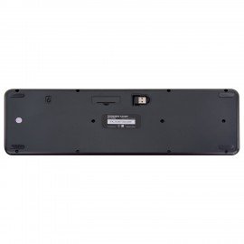 Клавиатура беспроводная USB, 105 клавиш, SONNEN K303BY, черная/серая/желтая, 513952