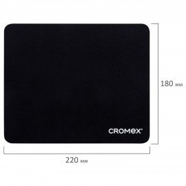 Коврик для мыши CROMEX "SLIM", резина+ткань, 220х180х2мм, 513954