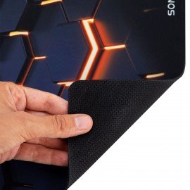 Коврик для мыши SONNEN "HOT CELLS" резина+ткань, 250х200х2мм, 513955