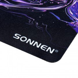 Коврик для мыши SONNEN "NEON SPLASH" резина+ткань, 250х200х2мм, 513957