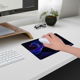 Коврик для мыши SONNEN "NEON WAVE" резина+ткань, 250х200х2мм, 513958