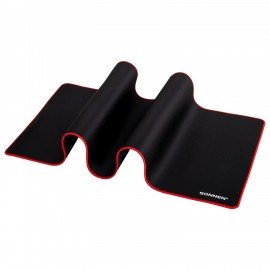 Коврик для мыши и клавиатуры большой SONNEN "BLACK TITAN XXL" 900х400х3мм, черный, 513959