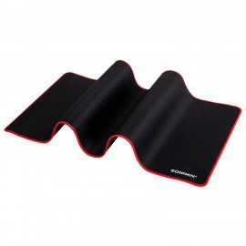 Коврик для мыши и клавиатуры большой SONNEN "CYBER OUTLAW 2.0" 780х380х3мм, черный, 513960