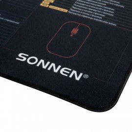 Коврик для мыши и клавиатуры с полезными комбинациями большой SONNEN "HOT KEYS", 800х400х3мм, 513961