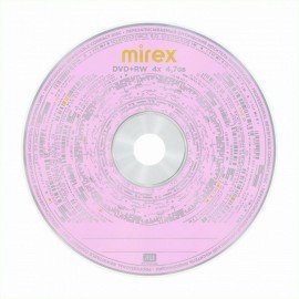 Диск DVD+RW (плюс) MIREX, 4,7 Гб, 4x, Slim Case, 1 штука, UL130022A4S