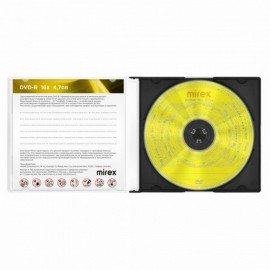 Диски DVD-R MIREX, 4,7 ГБ 16x Slim Case, КОМПЛЕКТ 5 шт, UL130003A1F