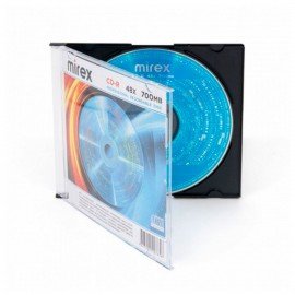 Диски CD-R MIREX, 700 Мб 48x Slim Case, КОМПЛЕКТ 5 шт, UL120051A8F
