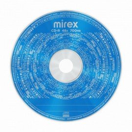 Диск CD-R MIREX, 700 Мб, 48x, бумажный конверт, 1 штука, UL120051A8C