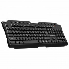 Клавиатура беспроводная DEFENDER Element HB-195 RU, USB, 114 клавиш, черная, 45195