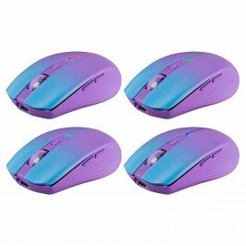 Мышь беспроводная бесшумная DEFENDER Mystery MM-301 LED, 5 кнопок + колесо-кнопка, фиолетовая, 52301