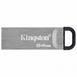 Флеш-диск 64 GB KINGSTON DataTraveler Kyson, разъем USB 3.2, серебряный, DTKN/64GB