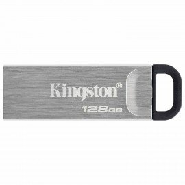 Флеш-диск 128 GB KINGSTON DataTraveler Kyson, разъем USB 3.2, серебряный, DTKN/128GB