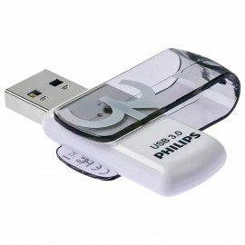 Флеш-диск 32 GB PHILIPS VIVID, разъем USB 3.0, черный, FM32FD00B/97