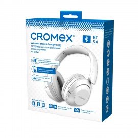 Наушники беспроводные полноразмерные складные раздвижные, CROMEX HP-043W, bluetooth 5.4, 514120
