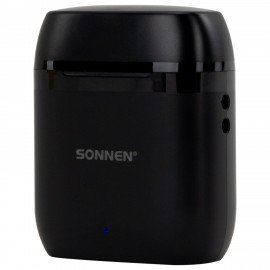 Наушники беспроводные TWS вкладыши с микрофоном, SONNEN EP-BH10B, bluetooth 5.3, черные, 514122
