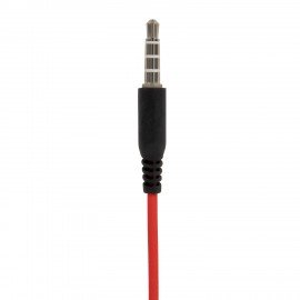 Наушники проводные внутриканальные с микрофоном SONNEN EP-H47RB, 1,1 м, красные/черные, 514129