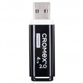 Флеш-диск 4GB CROMEX Standard USB 2.0, черный, 514156