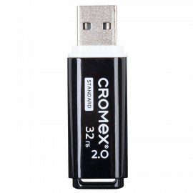 Флеш-диск 32GB CROMEX Standard USB 2.0, черный, 514159