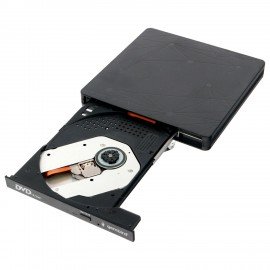 Внешний оптический привод CD/DVD GEMBIRD USB 3.0, пластик, черный, DVD-USB-03