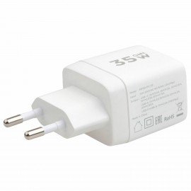 Зарядное устройство сетевое (220В) CABLEXPERT, дисп, 35Вт GaN, QC4/PD3, 1хUSB, 1хType-C, MP3A-PC-52