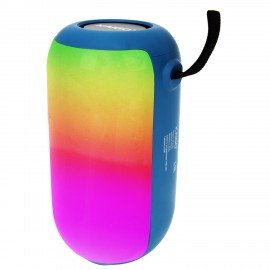 Колонка портативная KAIGO BTW185, 20 Вт, Bluetooth, USB, Micro SD, AUX, RGB, TWS, FM, синяя, 514221