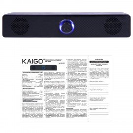 Колонка-саундбар KAIGO GE-1002, 6 Вт, AUX, USB, черная, 514223