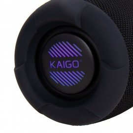Колонка портативная KAIGO BT10T, 10 Вт, Bluetooth, USB, Micro SD, AUX, RGB, TWS, IPX7, черная, 514224