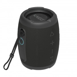 Колонка портативная KAIGO BT10T, 10 Вт, Bluetooth, USB, Micro SD, AUX, RGB, TWS, IPX7, черная, 514224
