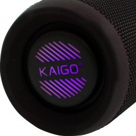 Колонка портативная KAIGO BT30T, 30 Вт, Bluetooth, USB, Micro SD, AUX, RGB, TWS, IPX7, черная, 514226