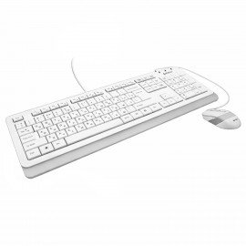 Набор проводной A4TECH Fstyler FG1010, USB, 104 кл., мышь 3 кн.+1 кн.-колесо, белая, 1147556
