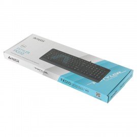 Клавиатура проводная A4TECH Fstyler FKS10, USB, 104 кнопки, черная, 1530187
