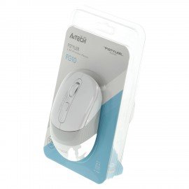 Мышь беспроводная с бесшумным кликом A4TECH Fstyler FG10, USB, 4 кнопки, оптическая, белая, 1147569