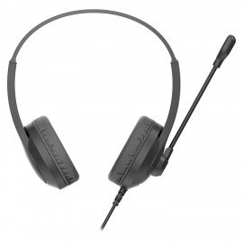 Наушники с микрофоном (гарнитура) A4TECH Fstyler FH100i, проводные, 1.8 м, USB, черные, 1774499