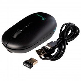 Мышь беспроводная бесшумная SMARTBUY 328AG, USB, 3 кнопки + 1 колесо-кнопка, черный, SBM328AGK