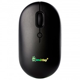 Мышь беспроводная бесшумная SMARTBUY 328AG, USB, 3 кнопки + 1 колесо-кнопка, черный, SBM328AGK