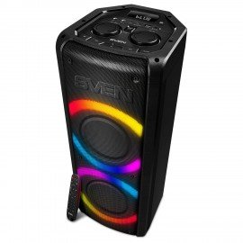 Колонка портативная SVEN PS-710, 100 Вт, TWS, Bluetooth, FM, USB, microSD, LED-дисп, черн, SV-021696