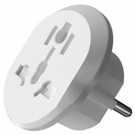 Адаптер сетевой универсальный RED LINE 16А BS-01, (UK/KR/JP/EU) белый, УТ000032912