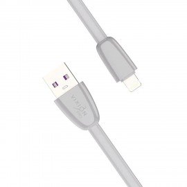 Кабель силиконовый USB-Lightning 8pin,1м,VIXION PRO VX-12i,для зарядки и перед. данных, серый, 02991, БП-00000968