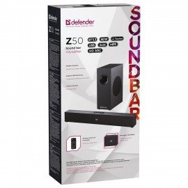 Саундбар DEFENDER Z50, 2.1, 50 Вт, Bluetooth, USB, HDMI, AUX, дерево, 65251