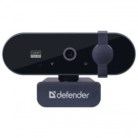 Веб-камера DEFENDER G-lens 2590 QHD, 3.7 Мп, микрофон, USB 2.0, регулируемый крепеж, черная, 63113