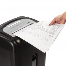 Уничтожитель (шредер) BRAUBERG S18-S, БЕСШУМНЫЙ, 2 уровень секретности, полоски 6 мм, 18 листов, корзина 28 литров, 530961